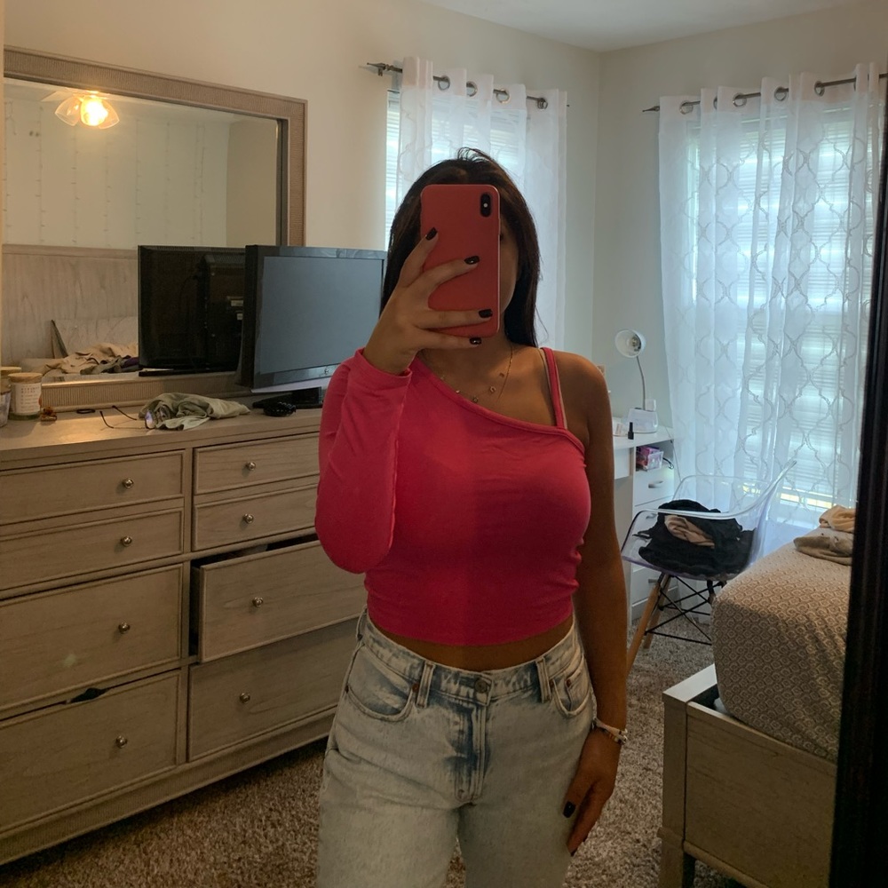 Asos one sleeve top